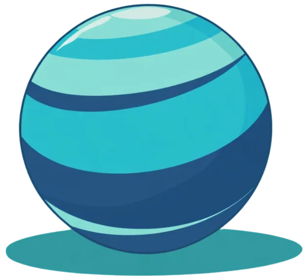 blue therapeutic ball