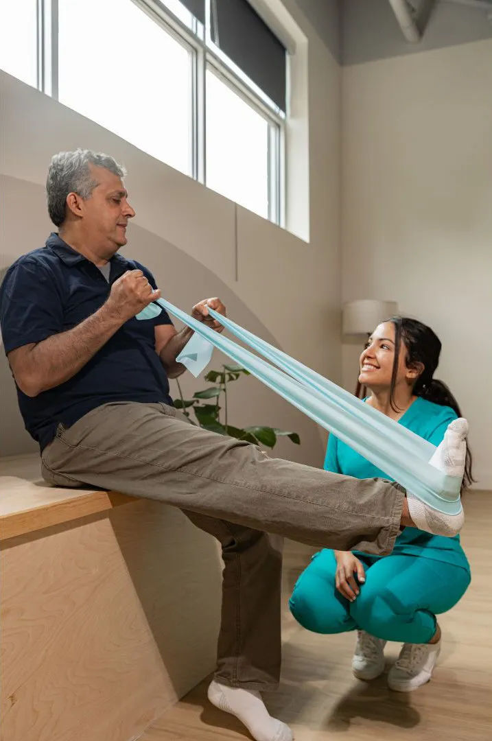 Sesión de fisioterapia